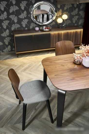 Кухонный стол Halmar Pedro 160/90/75 (орех/черный)