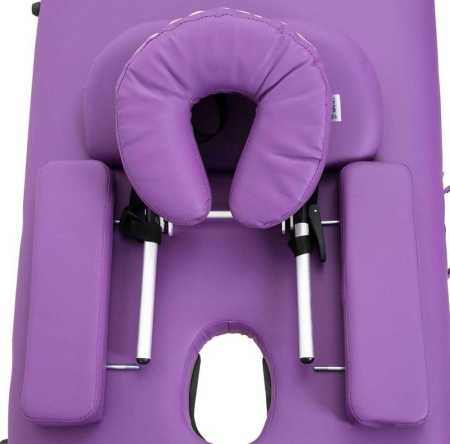 Массажный стол Atlas Sport складной 2-с 60 см деревянный (фиолетовый)