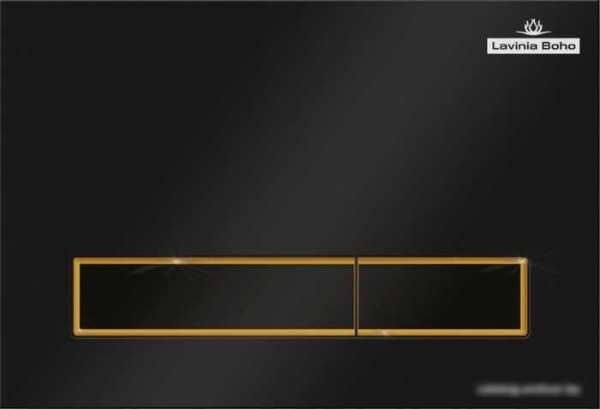 Панель смыва Lavinia Boho Relfix 38050801 (матовый черный/золотой глянец)
