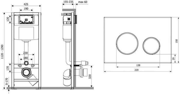 Инсталляция для унитаза Lavinia Boho Relfix 4 в 1 77010012