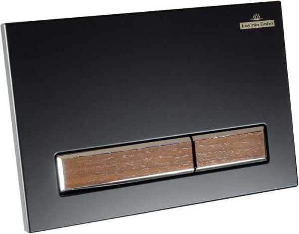 Панель смыва Lavinia Boho Relfix 38050602 (матовый черный/темное дерево)