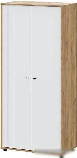 Шкаф распашной SV-Мебель Милан 00-00108394 (дуб золотой/белый/белый матовый)