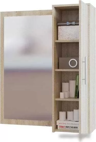 Шкаф распашной Сокол ПЗ-4 навесной (дуб сонома/белый)